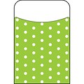 Trend Enterprises® Polka Dots Lime Terrific Pocket, 40/Pack