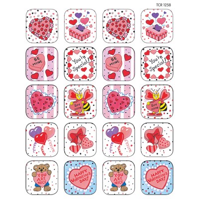 Teacher Created Resources® Stickers, Valentines Day, 2/Bd