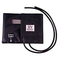 Aneroid Sphyg Replacement Cuff & Two-Tube Bladder ONLY, Black Nylon, Adult, Latex