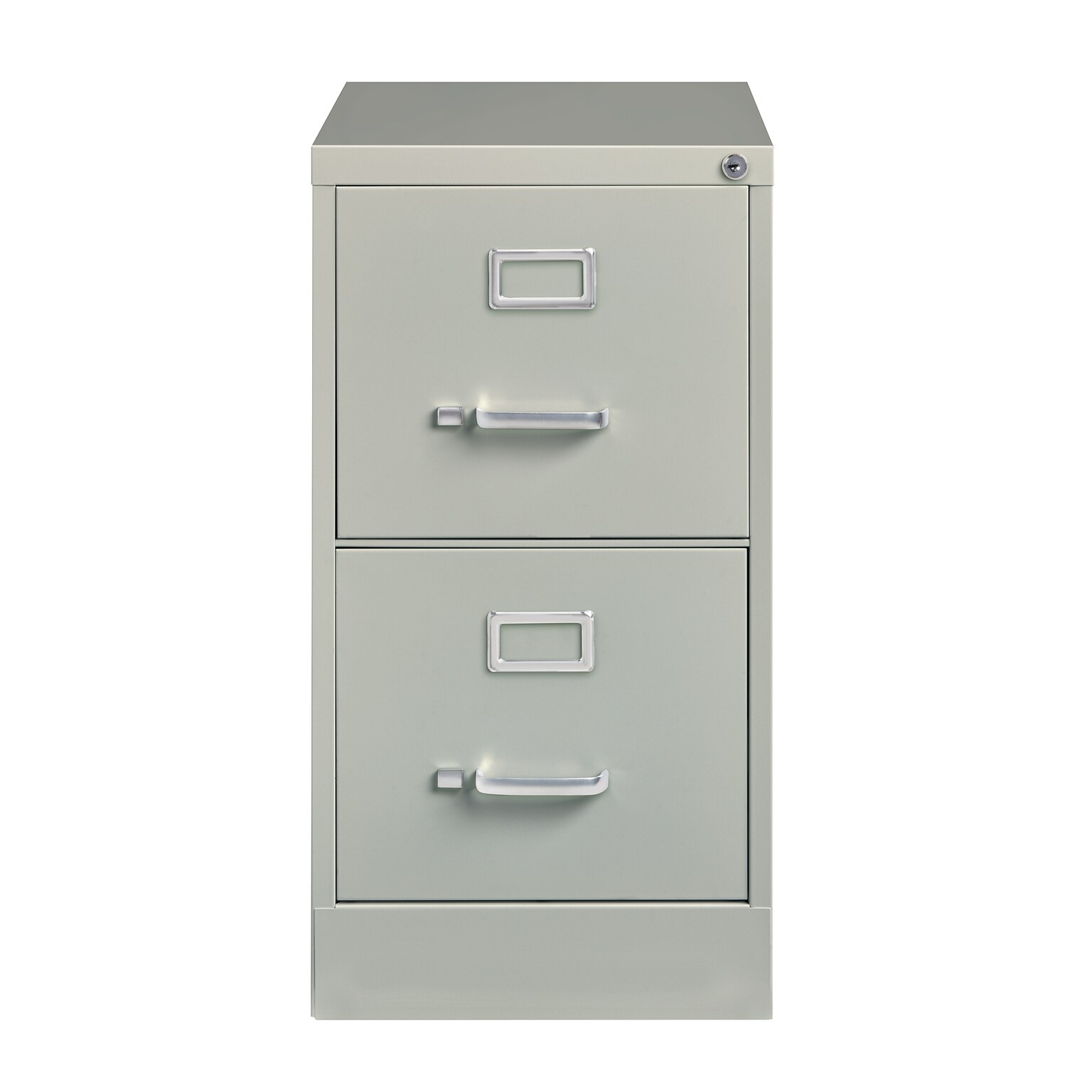Hirsh Commercial Grade 2-Drawer Vertical File Cabinet, Letter-Width, Light Gray, 22 Deep (20405)