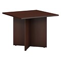 Bush Business Furniture 36W Square Conference Table with Wood Base, Harvest Cherry (99TB3636CS)