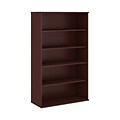 Bush Business Furniture 66H 5 Shelf Bookcase, Harvest Cherry (BK6636CS)