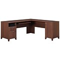 Bush Furniture Achieve L Desk, Sweet Cherry (PR67610K)