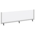 Bush Business Furniture 66W Desk Top Privacy Screen , Frosted Acrylic/Anodized Aluminum (PSP166FR)