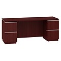 Bush Business Furniture Westfield Adjustable Height Mobile Table, Hansen Cherry, Installed (WC24482FA)