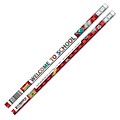 J.R. Moon Welcome to School! Motivational Pencil, Pack of 144 (JRM02118G)
