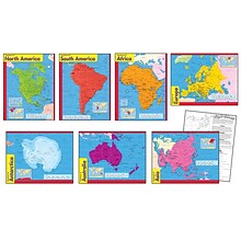Trend® Learning Chart Combo Packs, Continents