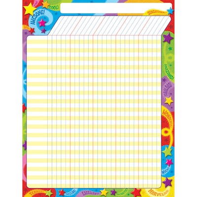 Trend Praise Words n Stars Incentive Chart, 17 x 22 (T-73350)