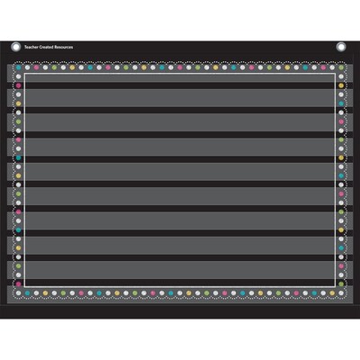 Teacher Created Resources 10 Pocket Pocket Chart, Chalkboard Brights (TCR20774)