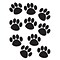 Teacher Created Resources 6 x 6 Black Paw Prints Accents, 30 Pack (TCR4277)