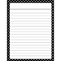 Black Polka Dots Lined Chart