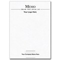 Custom Memo Pads, White Smooth 24# Text Stock, 4 x 5.5, 1 Standard Ink, Flat Ink, 100 Sheets per P