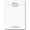 Custom Memo Pads, White Smooth 24# Text Stock, 4 x 5.5, 2 Custom Inks, Flat Ink, 100 Sheets per Pa