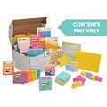 Post-it® Note Treasure Chest, 10 lbs. Assorted Sizes, Colors, Shapes (ED65V10)