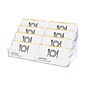 Deflecto 8-Compartment Business Card Desktop Holder, 400-Card Capacity, Clear (70801)