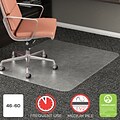 Deflect-O RollaMat Carpet Chair Mat, 46 x 60, Medium-Pile, Clear (CM15443F)