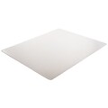 Deflect-O ExecuMat Carpet Chair Mat, 46 x 60, High-Pile, Clear (CM17443F)