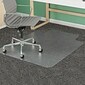 Deflecto Chair 48''x36'' Vinyl Chair Mat for Carpet, Rectangular w/Lip (DEFCM14113COM)
