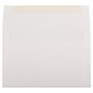 JAM Paper A8 Strathmore Invitation Envelopes, 5.5 x 8.125, Bright White Laid, 25/Pack (33028)