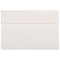 JAM Paper A8 Strathmore Invitation Envelopes, 5.5 x 8.125, Bright White Linen, 50/Pack (40934I)