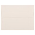 JAM Paper® A2 Strathmore Invitation Envelopes, 4.375 x 5.75, Natural White Pinstripe, Bulk 1000/Carton (50170B)