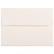 JAM Paper A6 Strathmore Invitation Envelopes, 4.75 x 6.5, Natural White Linen, 25/Pack (74083)