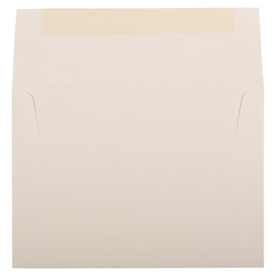 JAM Paper® A7 Strathmore Invitation Envelopes, 5.25 x 7.25, Natural White Linen, 50/Pack (82011I)