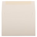 JAM Paper® A7 Strathmore Invitation Envelopes, 5.25 x 7.25, Natural White Linen, Bulk 250/Box (82011