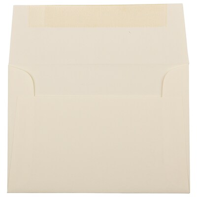 JAM Paper® 4Bar A1 Strathmore Invitation Envelopes, 3.625 x 5.125, Ivory Laid, 50/Pack (900734088I)