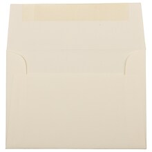 JAM Paper® 4Bar A1 Strathmore Invitation Envelopes, 3.625 x 5.125, Ivory Laid, Bulk 250/Box (9007340