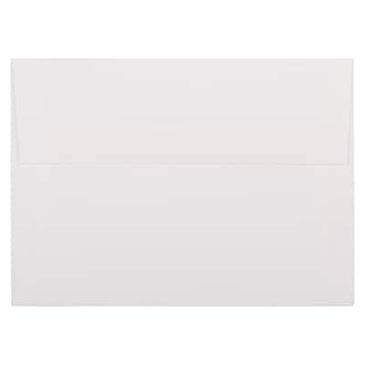 JAM Paper Strathmore A7 Invitation Envelope, 5 1/4 x 7 1/4, Bright White, 25/Pack (191189)