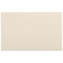 JAM Paper® A10 Strathmore Invitation Envelopes, 6 x 9.5, Ivory Laid, 25/Pack (191229)