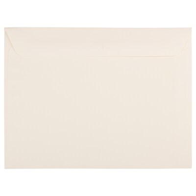 JAM Paper® 9 x 12 Booklet Strathmore Envelopes, Ivory Wove, 100/Pack (194504C)