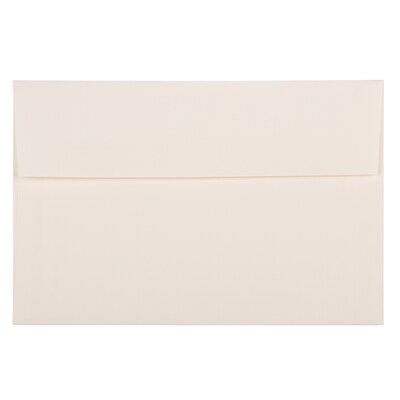 JAM Paper A9 Strathmore Invitation Envelopes, 5.75 x 8.75, Natural White Wove, 50/Pack (31911141I)