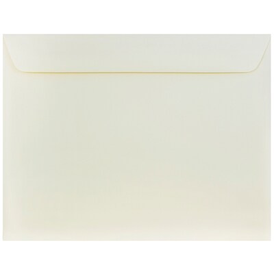 JAM Paper® 10 x 13 Booklet Strathmore Envelopes, Natural White Wove, 50/Pack (900797158I)
