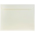 JAM Paper 10 x 13 Booklet Strathmore Envelopes, Natural White Wove, 100/Pack (900797158C)