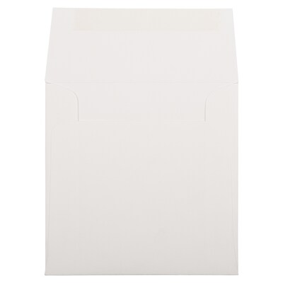 JAM Paper 6 x 6 Square Strathmore Invitation Envelopes, Bright White Wove, 25/Pack (900958831)