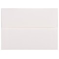 JAM Paper A6 Strathmore Invitation Envelopes, 4.75 x 6.5, Bright White Laid, 25/Pack (STTL661)