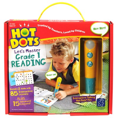 Educational Insights Hot Dots Lets Master 1st Grade Reading, 3/Set (2392)