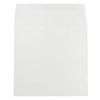 JAM Paper 8.5 x 8.5 Square Strathmore Invitation Envelopes, Bright White Wove, 25/Pack (900858534)