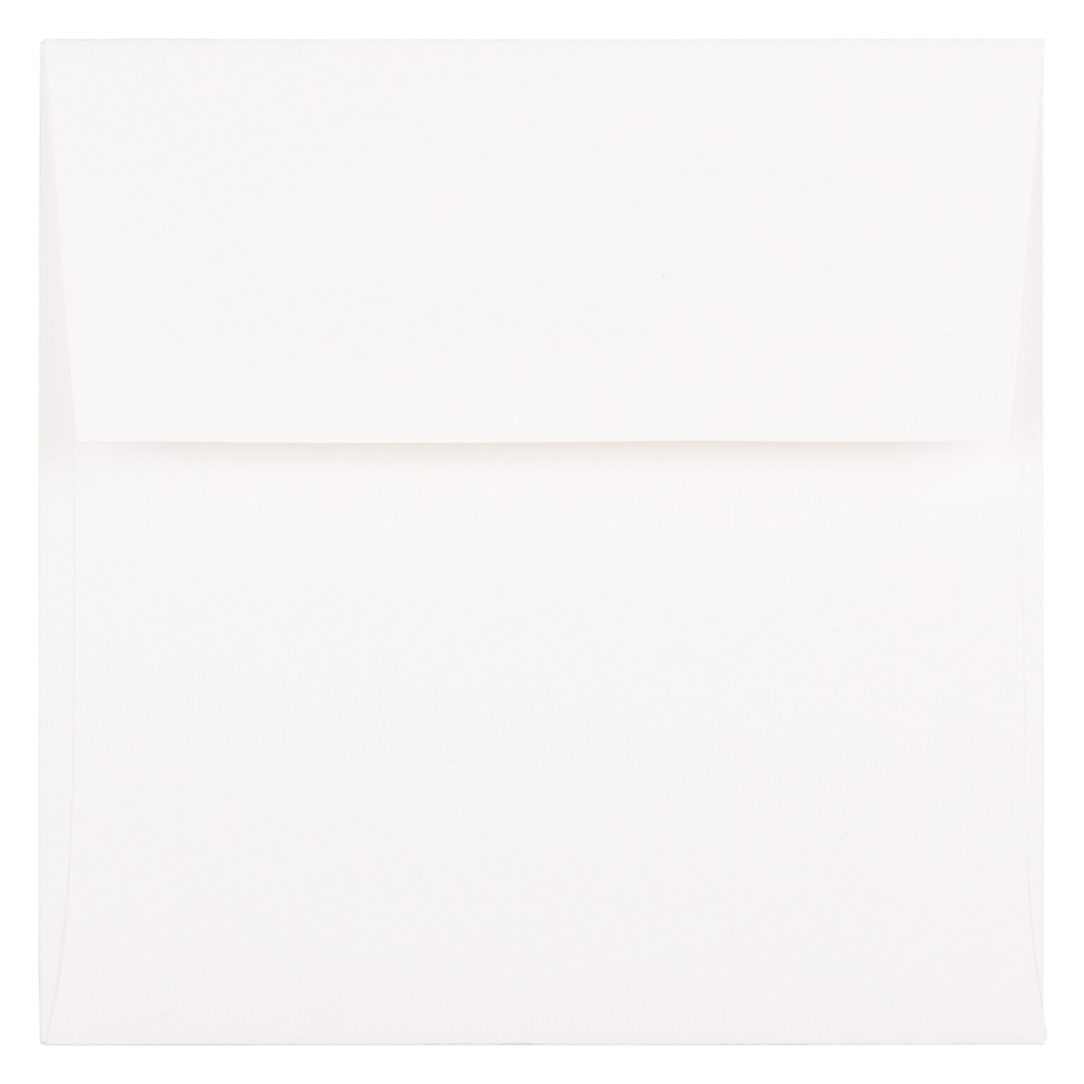 JAM Paper 5.5 x 5.5 Square Invitation Envelopes, White Semi Gloss, 25/Pack (2792259)