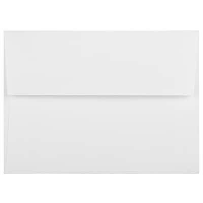 JAM Paper A6 Strathmore Invitation Envelopes, 4.75 x 6.5, Bright White Linen, Bulk 1000/Carton (3137