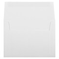 JAM Paper A6 Strathmore Invitation Envelopes, 4.75 x 6.5, Bright White Linen, Bulk 1000/Carton (3137