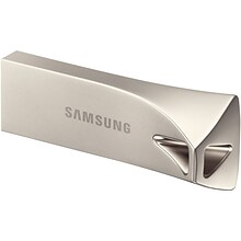 Samsung BAR Plus 128GB USB 3.1 Type A Flash Drive, Champagne Silver (MUF-128BE3/AM)