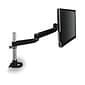 3M Dual-Swivel Monitor Arm, Up to 24" Monitor, Holds Up to 30 lbs., Black (MA140MB)