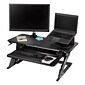 3M Dual-Swivel Monitor Arm, Up to 24" Monitor, Holds Up to 30 lbs., Black (MA140MB)