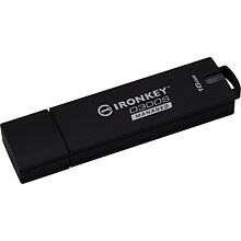 Kingston IronKey 16GB USB 3.1 Type A Flash Drive, Anthracite  (IKD300S/16GB)