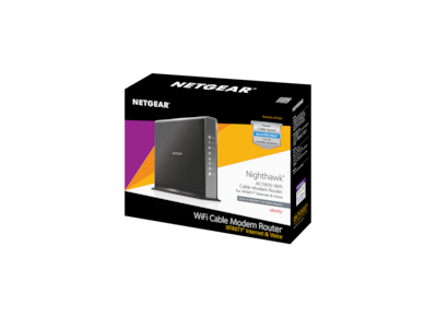 NETGEAR Nighthawk C7100V-100NAS Dual Band Wireless and Ethernet Router, Black