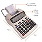 Victor 1208-2 12-Digit Desktop Calculator, White