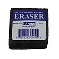 Flipside Student Dry-Erase/Chalkboard Eraser, Charcoal, 12 per Pack (FLP30009BN)